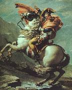 Jacques-Louis David Napoleon Crossing the Saint Bernard oil